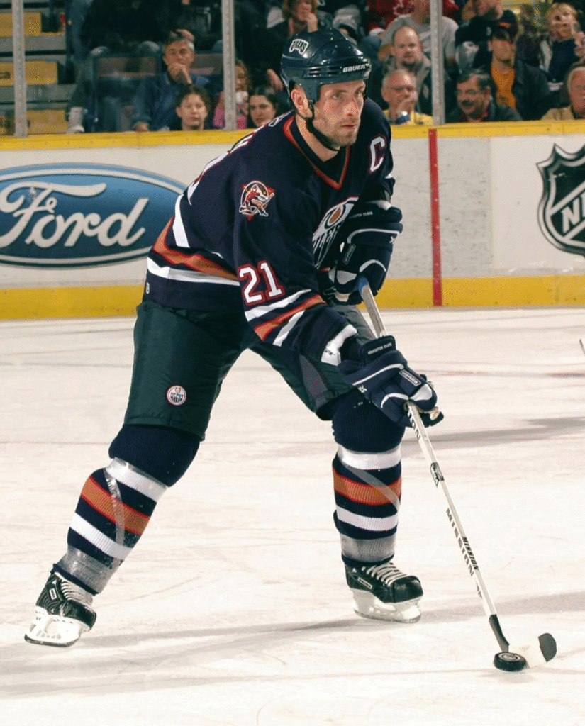 Jason Smith as an Edmonton Oiler